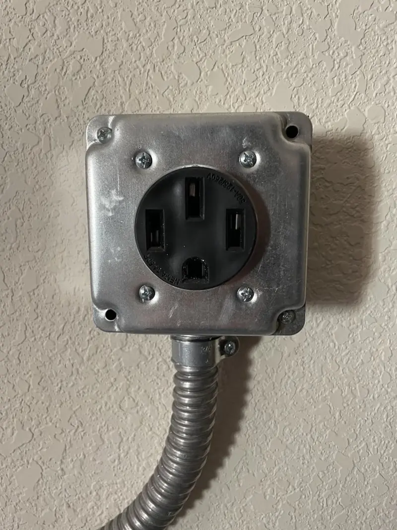 NEMA 14-50 outlet installed for Electrical Panel Upgrade in Avocado Heights